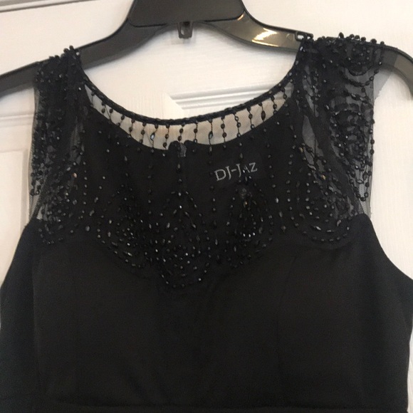 Worn once! Beautiful black evening gown - Picture 3 of 3